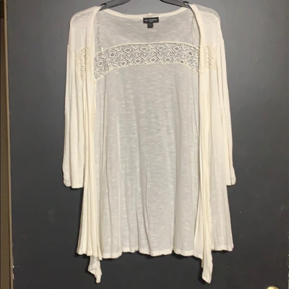 Off-White 3/4 sleeve cardigan
